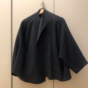 trendy navy coat
